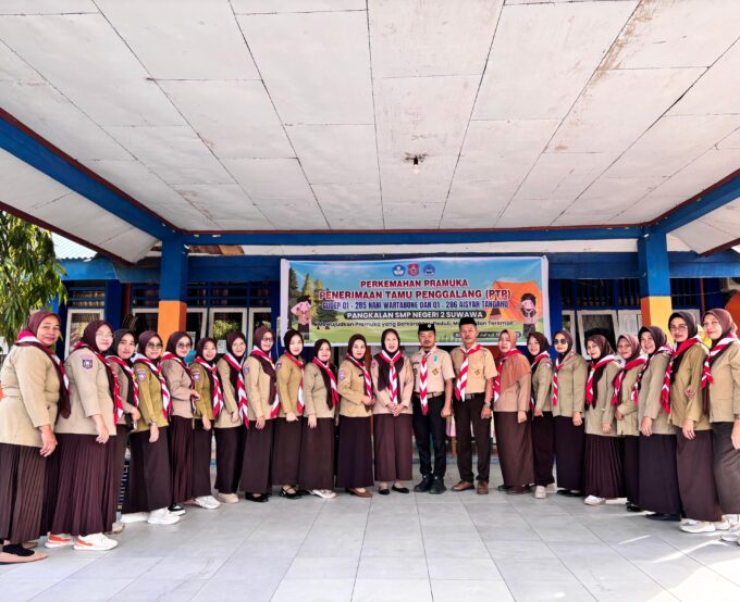 Upacara Pembukaan Penerimaan Tamu Penggalang SMP Negeri 2 Suwawa Berlangsung Khidmat